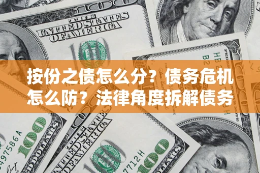 北京按份之债怎么分？债务危机怎么防？法律角度拆解债务分配与风险自保指南