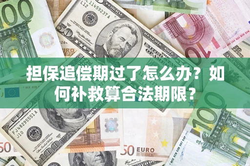 北京担保追偿期过了怎么办？如何补救算合法期限？