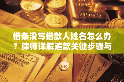 北京借条没写借款人姓名怎么办？律师详解追款关键步骤与证据链构建