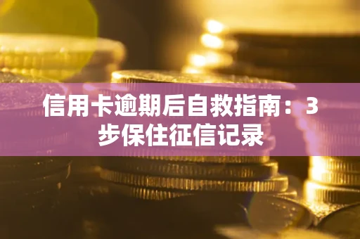 北京信用卡逾期后自救指南：3步保住征信记录