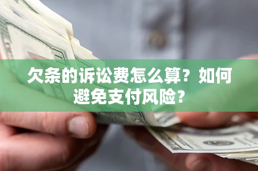 北京欠条的诉讼费怎么算？如何避免支付风险？